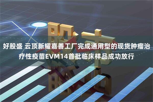 好股盛 云顶新耀嘉善工厂完成通用型的现货肿瘤治疗性疫苗EVM14首批临床样品成功放行