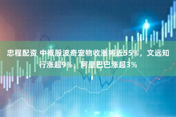 忠程配资 中概股波奇宠物收涨将近55%，文远知行涨超9%，阿里巴巴涨超3%